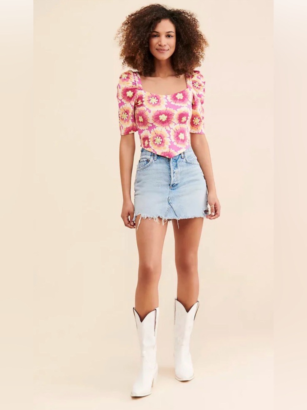 Free People Give Me More Top In Pop Combo - Picture 6 of 9